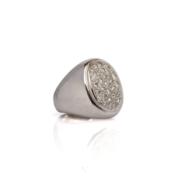 Anello ovale diamanti - immagine 2